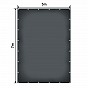 JAGO Plachta 650 g/m², hliníková oka, antracit, 5 x 7 m