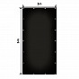 JAGO Plachta 650 g/m², hliníková oka, černá, 3 x 6 m