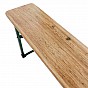 Pivní set 220 cm z jedlového dřeva, skládací, nosnost 250 kg