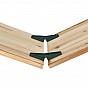 Pivní set 220 cm z jedlového dřeva, skládací, nosnost 250 kg