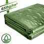 JAGO Plachta 650 g/m², hliníková oka, zelená, 4 x 8 m