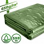 JAGO Plachta 650 g/m², hliníková oka, zelená, 5 x 8 m