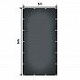 JAGO Plachta 650 g/m², hliníková oka, antracit, 3 x 6 m
