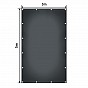 JAGO Plachta 650 g/m², hliníková oka, antracit, 3 x 5 m