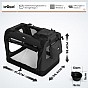 Leopet Přepravní box pro psy XL, 81,3 x 58,4 x 58, cm, černý
