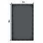 JAGO Plachta 650 g/m², hliníková oka, antracit, 5 x 8 m