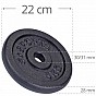 SCSports Sada litinových kotoučů, 4 x 5 kg