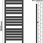 AQUAMARIN Vertikální koupelnový radiátor 180x60 cm, antracit