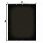 JAGO Plachta 650 g/m², hliníková oka, černá, 4 x 5 m