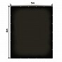 JAGO Plachta 650 g/m², hliníková oka, černá, 5 x 6 m