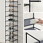 Regál na boty SONGMICS 10 polic, šedý, 33×33×173 cm