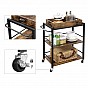 VASAGLE kuchyňský vozík s odnímatelným podnosem, 65×40×86 cm