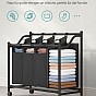 SONGMICS koš na prádlo 4×35 l, černý