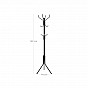 SONGMICS kovový věšák 182 cm, černý