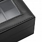 Box na hodinky SONGMICS, 6 přihrádek, černá eko kůže