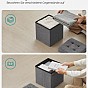 SONGMICS taburet 30×30 cm, úložný box, šedý