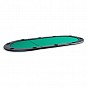 GamesPlanet® Poker podložka, 208 x 106 x 3 cm, zelená