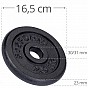 SCSports Sada litinových kotoučů, 4 x 2,5 kg