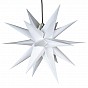 Vánoční dekorace, hvězda s časovačem 1 LED, 55 cm, bílá