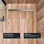 Aquamarin Sprchový podlahový žlab přerušovaný, 130 cm