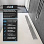 Aquamarin Sprchový podlahový žlab perforovaný, 90 cm