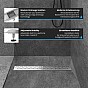 Aquamarin Sprchový podlahový žlab geometrický, 70 cm