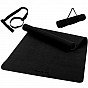 Fitness jóga podložka protiskluzová 190 × 100 x 0,6 cm černá