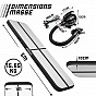 Physionics Airtrack nafukovací žíněnka, 5 m, černá