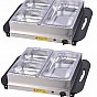Jago Sada 2 bufetových ohřívačů jídel, 150 W, 2x2,5L a 4x1L