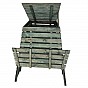 Dřevěný kompostér 1040 L pyramida, zelený
