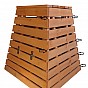 Dřevěný kompostér pyramida 430 l – česká výroba