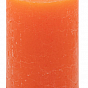 Oranžová parafínová svíčka rustikální 11,5 cm, 40 h,12 ks