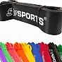 ScSPORTS posilovací guma, 200 cm, černá