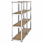 Kovový regál Easy 2 ks 160x80x40 cm, 4 police, nosnost 640kg