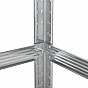 Kovový regál Easy 2 ks 160x80x40 cm, 4 police, nosnost 640kg