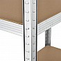Kovový regál Easy 2 ks 160x80x40 cm, 4 police, nosnost 640kg