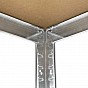 Kovový rohový regál 180x70x40-70 cm, 5 polic, nosnost 875 kg