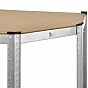 Kovový rohový regál 180x70x40-70 cm, 5 polic, nosnost 875 kg