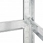 Kovový rohový regál 180x70x40-70 cm, 5 polic, nosnost 875 kg
