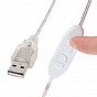 Dekorativní LED osvětlení na zrcadlo, 10 lamp, USB napájení