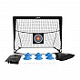 Sada skládacích fotbalových branek Goal Master 2 ks – černá