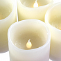 Dekorativní LED sada 4 adventní svíčky, bílá