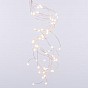 LED osvětlení stříbrný drát, sada 2 kusů, teple bílá, 64 LED