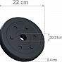 ScSPORTS Sada zátěžových kotoučů, 2 x 2,5 kg