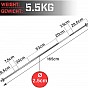 Physionics Činková chromovaná tyč 120 cm + hvězdicové zámky