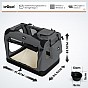 Leopet Přepravní box pro psy XXL, 91 x 63 x 63 cm, antracit