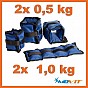 Movit Sada závaží na kotníky a zápěstí, 0,5 kg a 1 kg