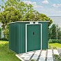 Zahradní domek na nářadí, 267x181 cm, tmavě zelený
