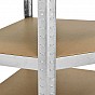 Kovový rohový regál 180x70x40-70 cm, 5 polic, nosnost 875 kg