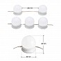 Dekorativní LED osvětlení na zrcadlo, 10 lamp, USB napájení